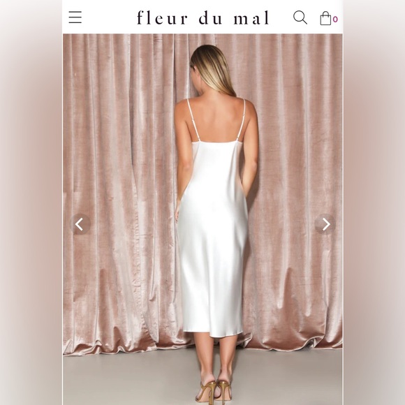 Fleur du Mal - Cowl Neck Slip Dress - XS - Picture 3 of 7